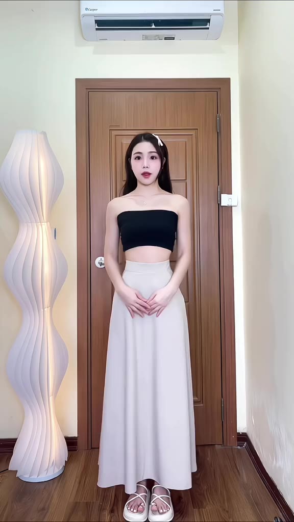 Chân váy dài chữ A dáng suông Mely Fashion công sở midi dài 90cm 96cm cạp cao tôn dáng che bụng tốt bigsize CV86-01 | BigBuy360 - bigbuy360.vn