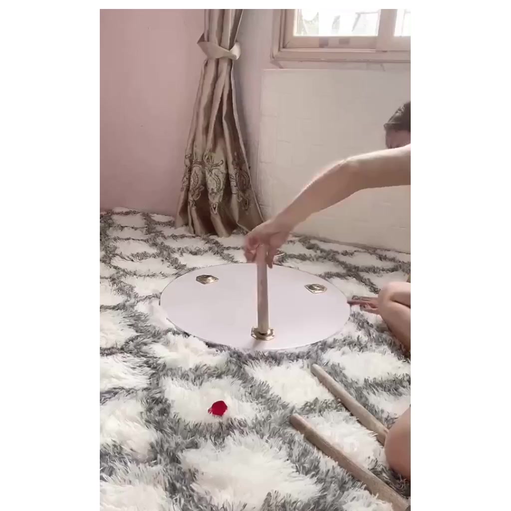 Bàn trà tròn sofa ngồi bệt chân gỗ tự nhiên, Bàn tròn cafe dùng làm decor phòng ngủ nhiều màu sắc | BigBuy360 - bigbuy360.vn