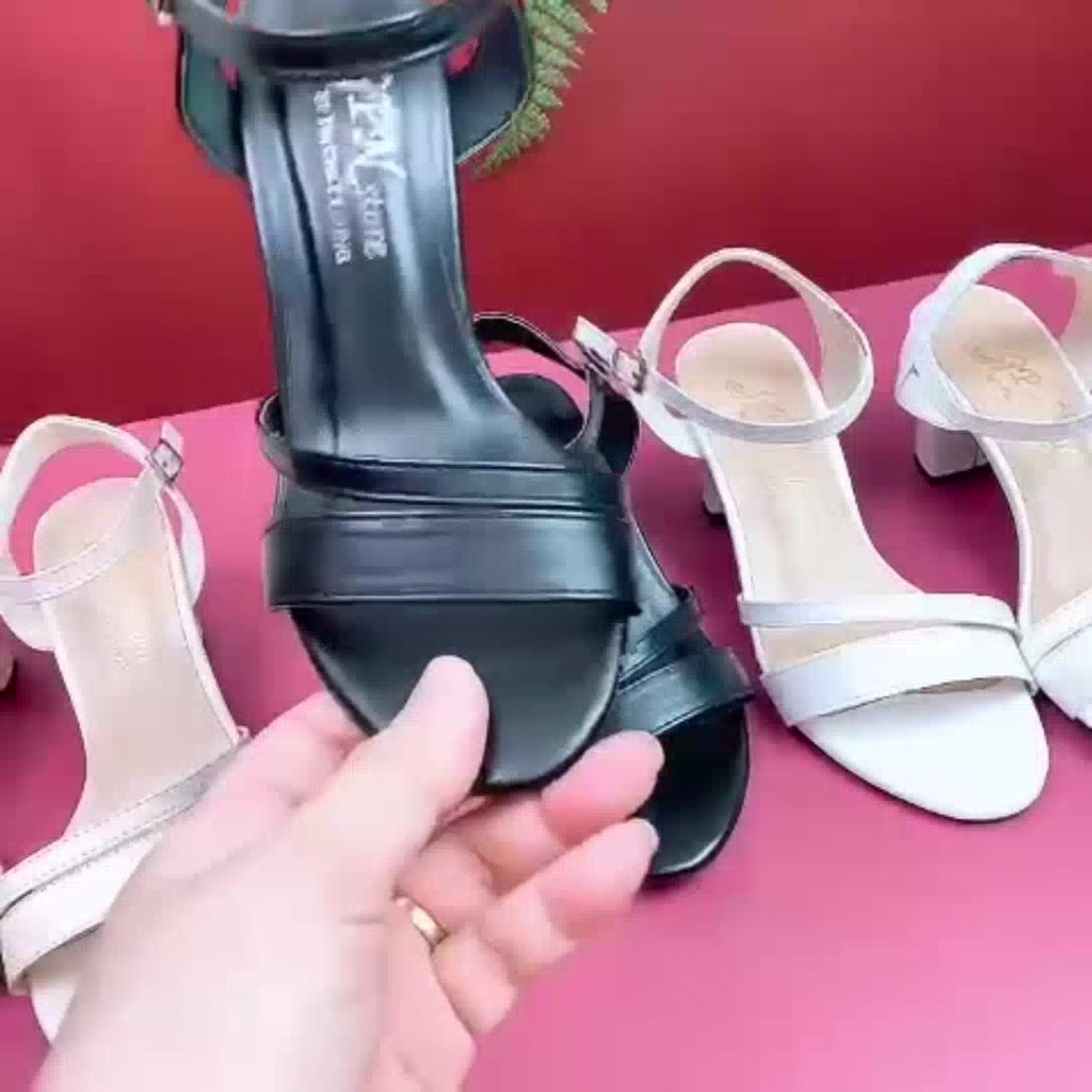Giày sandal nữ, giày cao gót vuông 5p và 7p