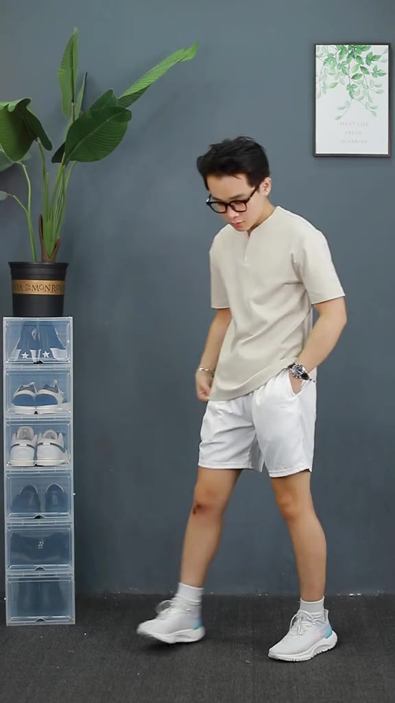 Áo thun tay ngắn cổ tròn xẻ V nam nữ LADOS-19141 cotton interlock 250gsm dày dặn, đơn giản thanh lịch | BigBuy360 - bigbuy360.vn