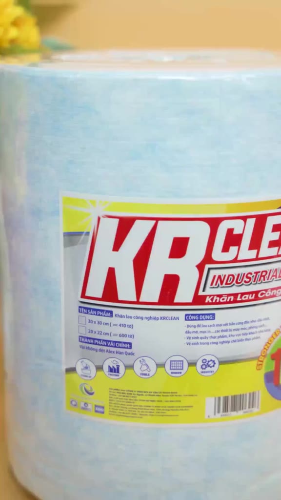 Cuộn khăn lau công nghiệp KRCLEAN - lau máy móc, vải lau công nghiệp, khăn lau phòng sạch | BigBuy360 - bigbuy360.vn