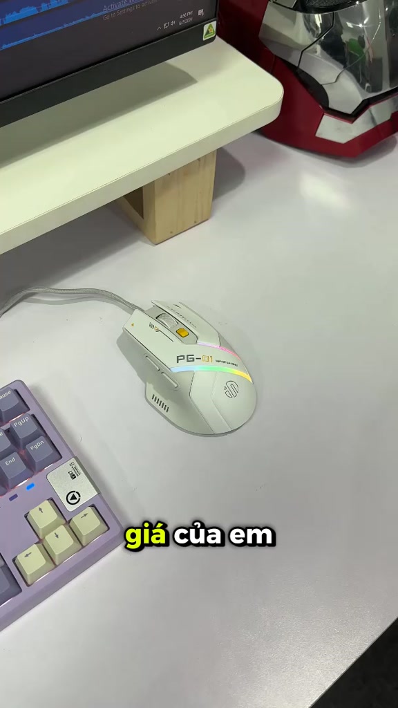 Chuột gaming có dây SIDOTECH INPHIC PG1 led RGB 6 nút 1000hz app chuột chơi game máy tính laptop công thái học cao cấp | BigBuy360 - bigbuy360.vn