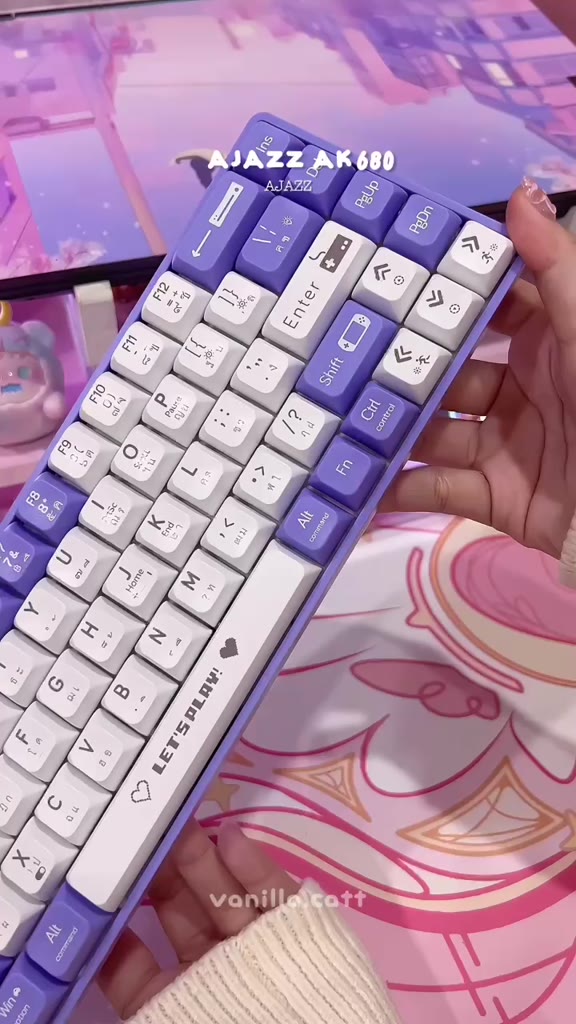 Bàn phím cơ HOTSWAP AJAZZ AK680, NHỎ GỌN, LED NHIỀU HIỆU ỨNG, Gongangshop68 | BigBuy360 - bigbuy360.vn