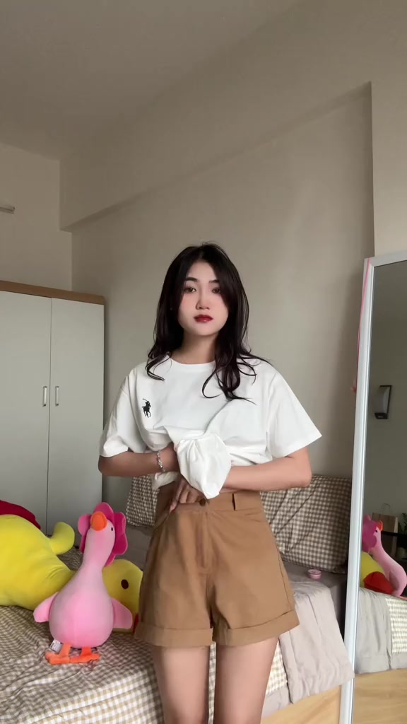 Áo Phông Nữ Cotton Tàu Loại 1 Dầy Dặn Mềm Mại Mát Co Giãn Thêu Ngựa Cổ Tròn Form Rộng Siêu Hot MA911 | BigBuy360 - bigbuy360.vn