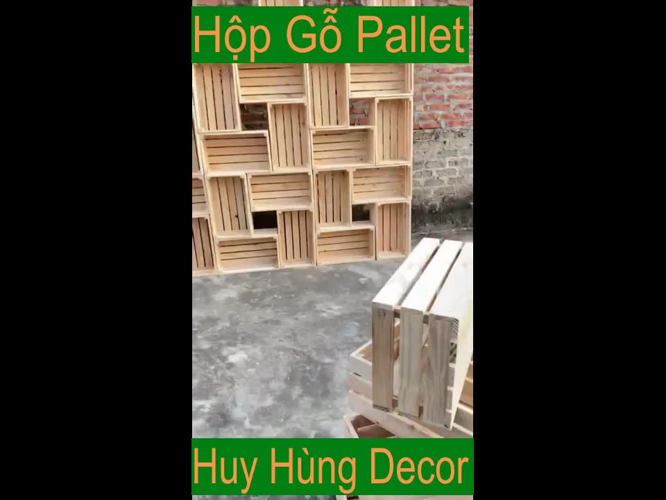 Hộp Gỗ Pallet Decor Trang Trí Nhiều Kích Thước,Thùng Gỗ Đựng Đồ Đa Năng Bằng Gỗ Thông Mới | BigBuy360 - bigbuy360.vn