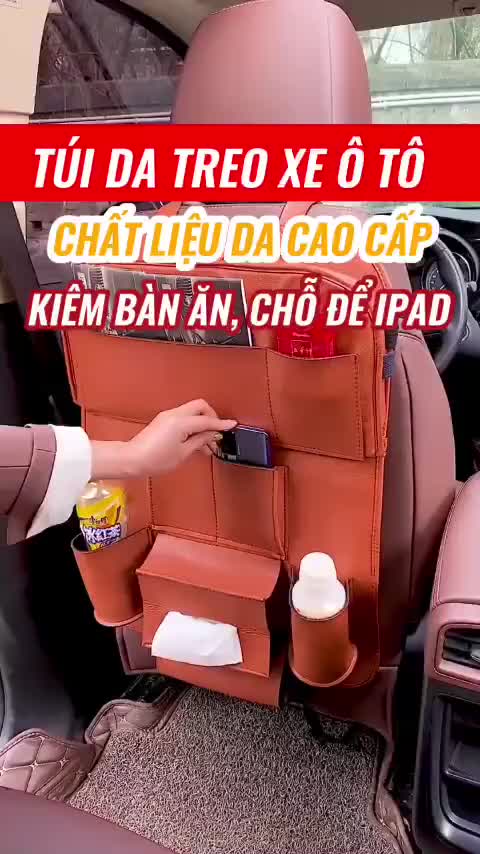 Túi Da Treo Đồ Ghế Sau Ô Tô