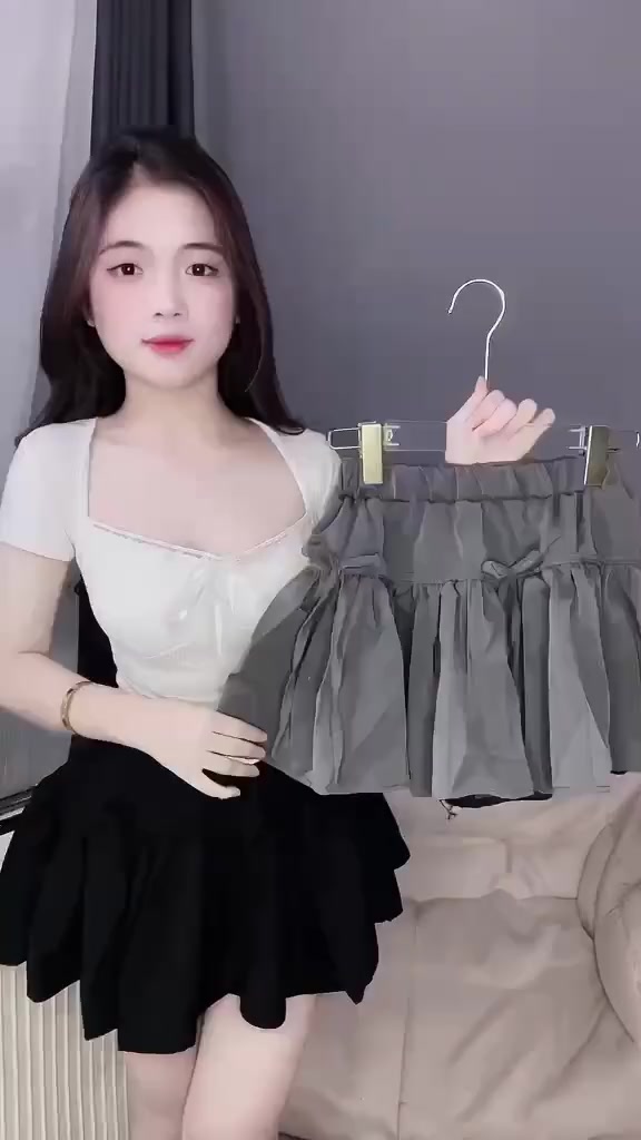 Set đồ nữ áo thun zip tay ngắn ren ngực kèm chân váy nơ Cama Clothes, đồ bộ nữ ba màu phong cách nhẹ nhàng HCOM2459 | BigBuy360 - bigbuy360.vn
