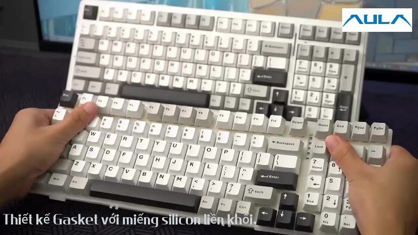 Bàn Phím Cơ Không Dây 3 Mode Kết Nối AULA F99 có Hotswap Gasket Mount Keycap PBT LED RGB Pin 8000mAh | BigBuy360 - bigbuy360.vn