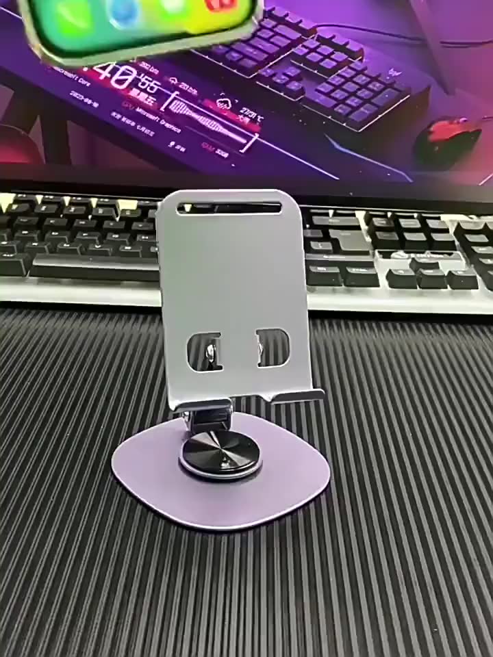 Giá đỡ điện thoại - ipad - máy tính bảng chất liệu hợp kim nhôm chắc chắn gấp gọn xoay 360 độ | BigBuy360 - bigbuy360.vn