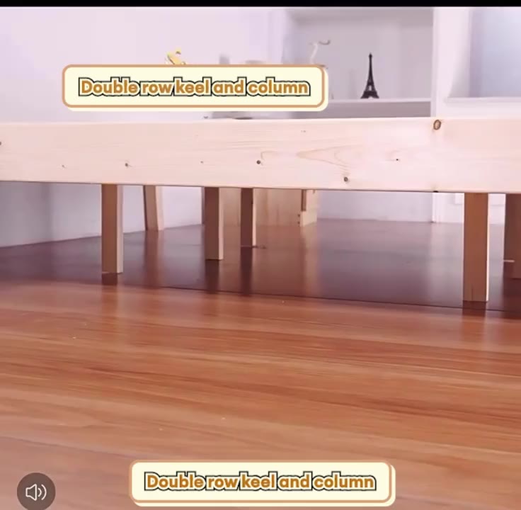 ALVIN Giường gỗ tự nhiên hiện đại, đơn giản cho gia đình, giường đôi 1.8m dày dặn, phù hợp cho phòng ngủ chính | BigBuy360 - bigbuy360.vn