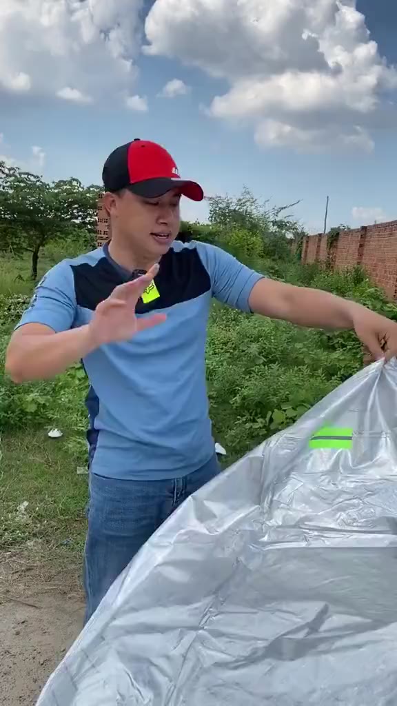 Bạt Phủ Nửa Xe Ô Tô LOẠI DÀI FULL XE Tráng Nhôm Cách Nhiệt