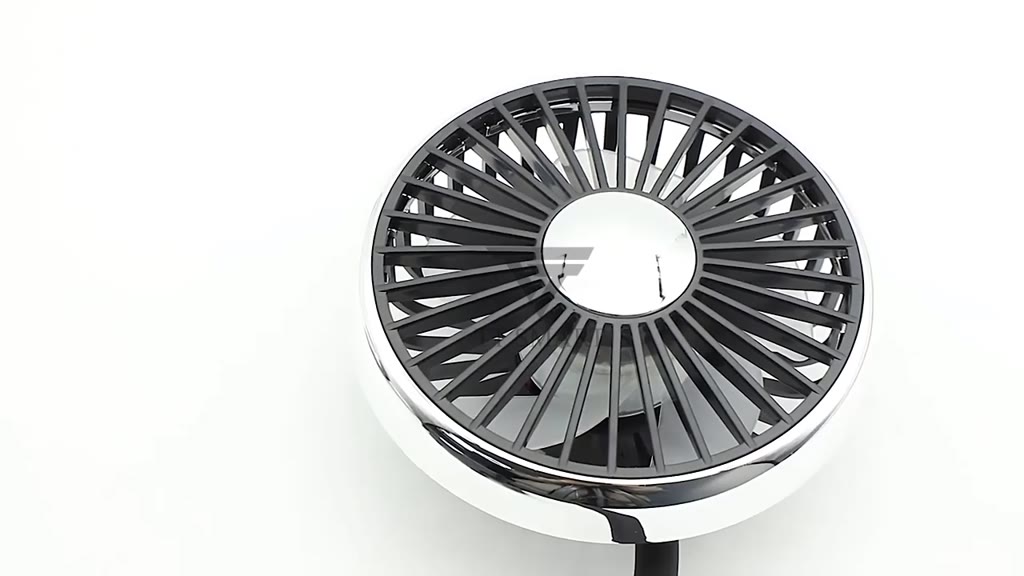 Quạt Ô Tô USB Gắn Ghế Phụ 2 Đầu Xoay Linh Hoạt 360° Làm Mát Nhanh Có Đèn Led Động Cơ Chạy Êm Ái Không Ồn