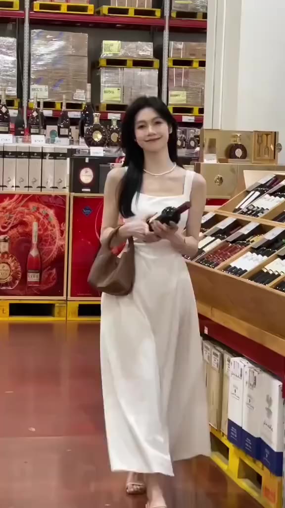 Đầm 2 dây dự tiệc dáng dài body Hun Fasshion chất yumi hàn hàng 2 lớp triết eo khoe dáng dễ thương | BigBuy360 - bigbuy360.vn
