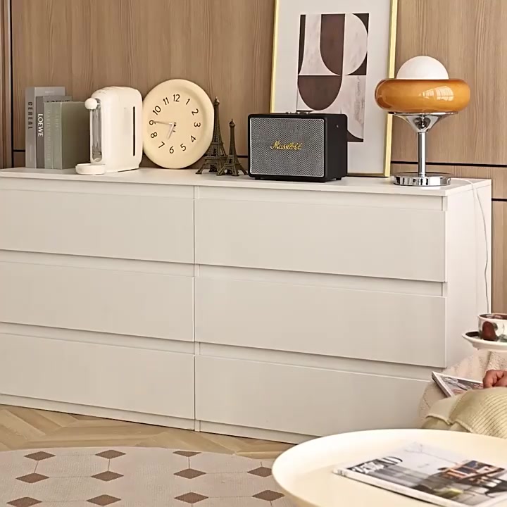 ALOVE tủ ngăn kéo trắng mài nhám gỗ tủ đa năng 3/4/5 ngăn kéo Tủ bảo quả phòng ngủ phòng khách | BigBuy360 - bigbuy360.vn