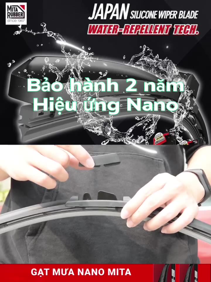 Gạt mưa ô tô MITA MS2 - Gạt mưa Nano chính hãng - Bảo hành 2 năm | BigBuy360 - bigbuy360.vn