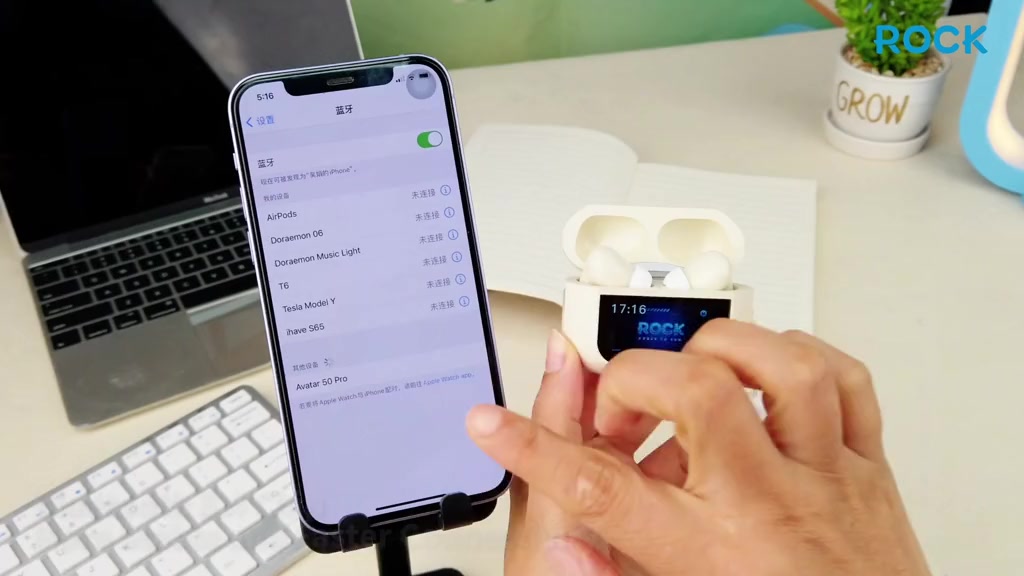 Tai nghe bluetooth chính hãng Rockspace A5 pro true wireless ko dây chống ồn chủ động ANC Bh 1 năm | BigBuy360 - bigbuy360.vn