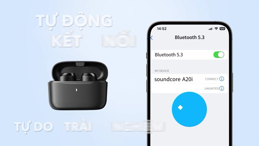 Tai nghe bluetooth không dây soundcore A20i | Nhỏ gọn | 28 giờ phát nhạc | Sạc nhanh | Tích hợp phiên dịch | BigBuy360 - bigbuy360.vn
