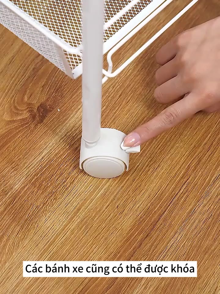 Kệ nhà bếp Kệ lưu trữ sàn nhà gia dụng Giỏ nhiều tầng Xe đẩy rau quả đa năng3-4-5 tầng | BigBuy360 - bigbuy360.vn