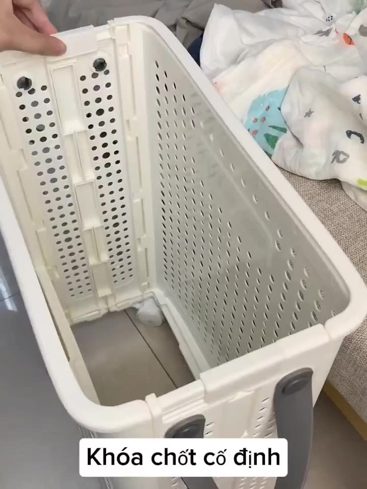 Giỏ Đựng Quần Áo Bẩn ENODA HOME, Giỏ Nhựa Đựng Đồ Có Bánh Xe, Quai Da Chắc Chắn, Có Thể Gấp Gọn Q046 | BigBuy360 - bigbuy360.vn