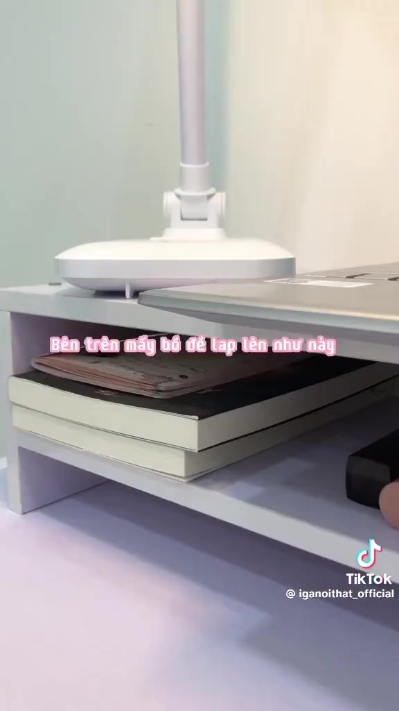 Kệ máy tính để bàn kèm kệ sách LUCKYCHARM làm từ gỗ MDF cao cấp phủ Melamine giúp bạn làm việc thoải mái và dễ chịu- D11 | BigBuy360 - bigbuy360.vn