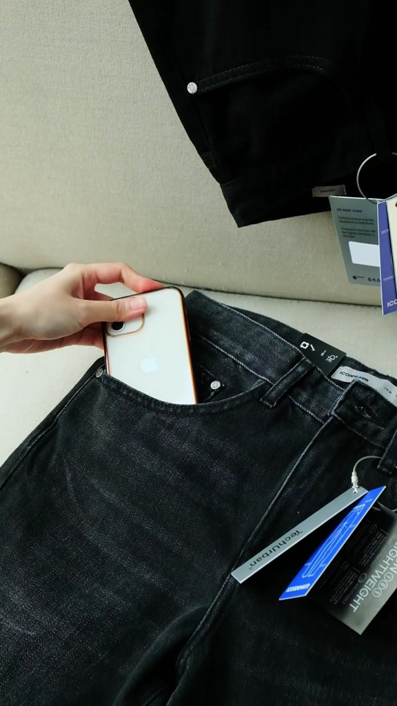 Quần jeans nam ICONDENIM, quần bò ống đứng, dáng suông, công nghệ Lightweight siêu nhẹ, chống nhăn tốt ICON105 | BigBuy360 - bigbuy360.vn