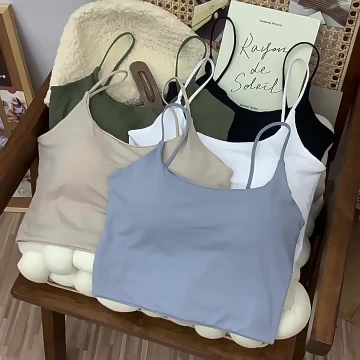 C04 Áo Bra Trơn 2 Dây KATHY BRA Chất Su Mát Dày  Màu Basic Dễ Phối Đồ Có Mút Ngực Co Dãn Tốt | BigBuy360 - bigbuy360.vn