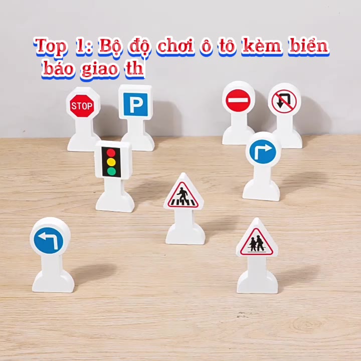 Đồ chơi trí tuệ set 6 ô tô nam châm bằng gỗ