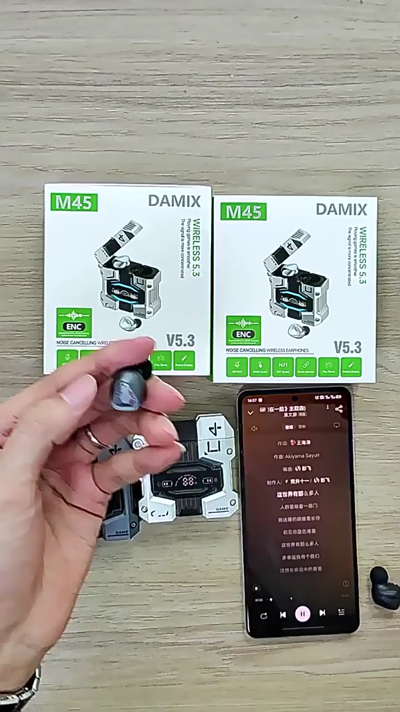 M45 TWs Tai nghe không dây tai nghe BLUETOOTH Touch Control Giảm nhiễu tai nghe tai nghe tai nghe bằng micrô với micrô | BigBuy360 - bigbuy360.vn