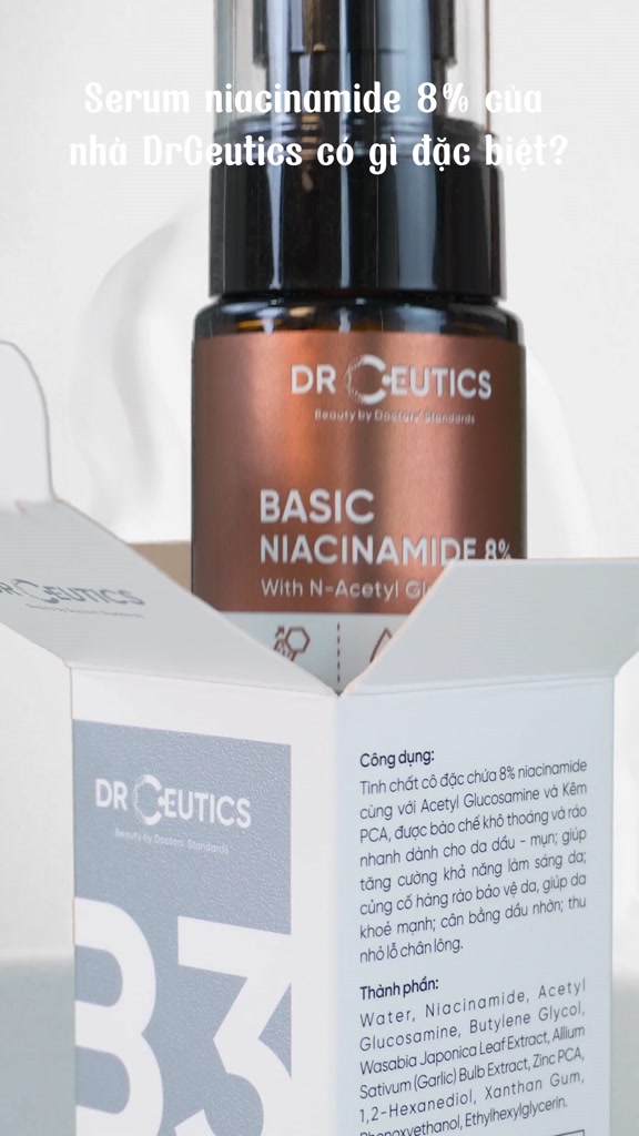 DRCEUTICS Tinh Chất Niacinamide Basic 8% DrCeutics Cho Da Dầu Mụn (30g) | BigBuy360 - bigbuy360.vn