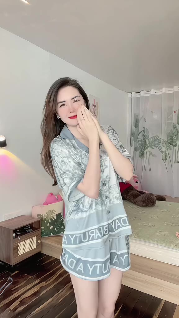 Đồ Ngủ Nữe Tay Cánh Dơi MIKY, Đồ Ngủ Bigsize lụa Latin cao cấp mềm mại xinh xắn 6 < 70KG M21 | BigBuy360 - bigbuy360.vn