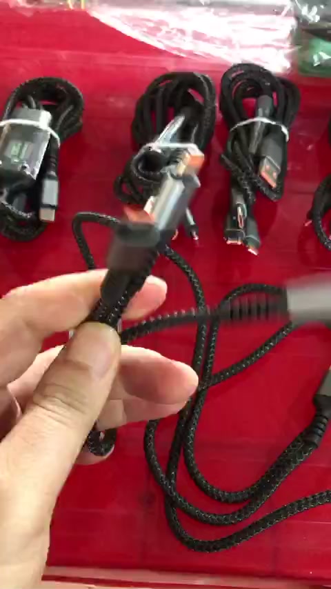 Dây Sạc Tự Ngắt - Dây Cáp Sạc Dữ Liệu Sạc Nhanh 100W Micro USB Type C 3 Trong 1 6A | BigBuy360 - bigbuy360.vn