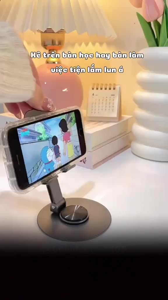 Giá đỡ Điện thoại Máy tính Bảng iPad HỢP KIM Xoay 360 độ Gấp gọn TPS Kệ đỡ iPhone Android Table | BigBuy360 - bigbuy360.vn