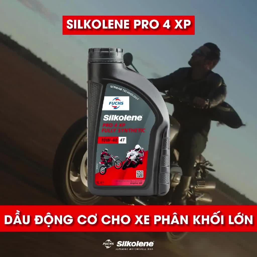 Dầu động cơ FUCHS SILKOLENE PRO 4 SAE 10W-40 XP 4 thì gốc ester, tổng hợp hoàn toàn, hiệu suất cực cao dung tích 1L | BigBuy360 - bigbuy360.vn