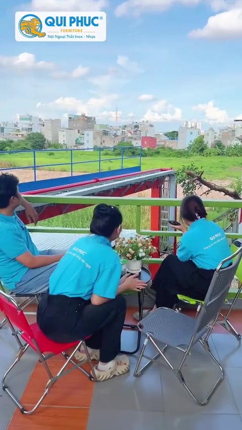 Ghế cà phê Win QUI PHÚC, lưng nhựa thấp, thoáng khí, thoải mái, gấp gọn tiện lợi, dễ sử dụng | BigBuy360 - bigbuy360.vn