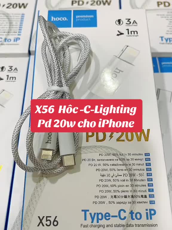 Dây Cáp Sạc Nhanh PD 20W -Dây Bện Dù Siêu Bền