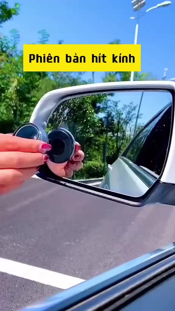 Bộ 2 Gương Cầu Lồi Đế Hút Chân Không Xoay 360 Độ