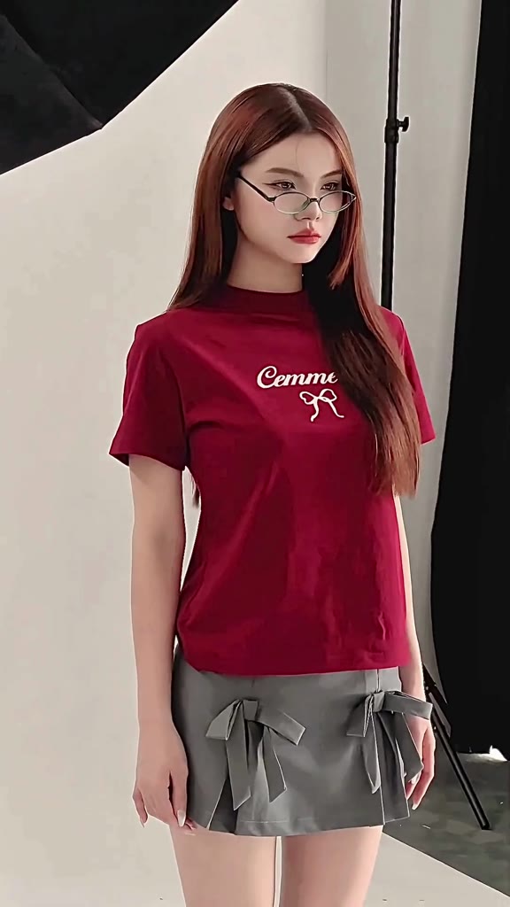 Áo Baby Tee CEMMERY Local Brand Chính Hãng Ribbon Baby Tee cổ cao 4 màu | BigBuy360 - bigbuy360.vn