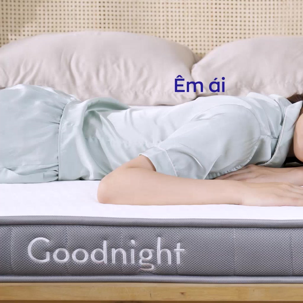 [TẶNG SET GA 3 MÓN] Nệm Cao Su Foam Vua Nệm Goodnight Latex Hybrid 10cm, Đệm Cao Su Thiên Nhiên, Nệm Gia Đình | BigBuy360 - bigbuy360.vn