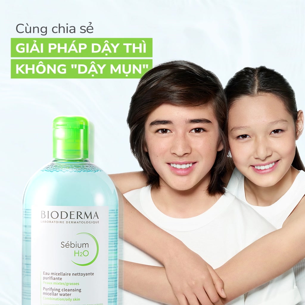 Dung dịch làm sạch và tẩy trang công nghệ Micellar cho da hỗn hợp, da dầu, và da mụn Bioderma Sebium H2O - 500ml | BigBuy360 - bigbuy360.vn