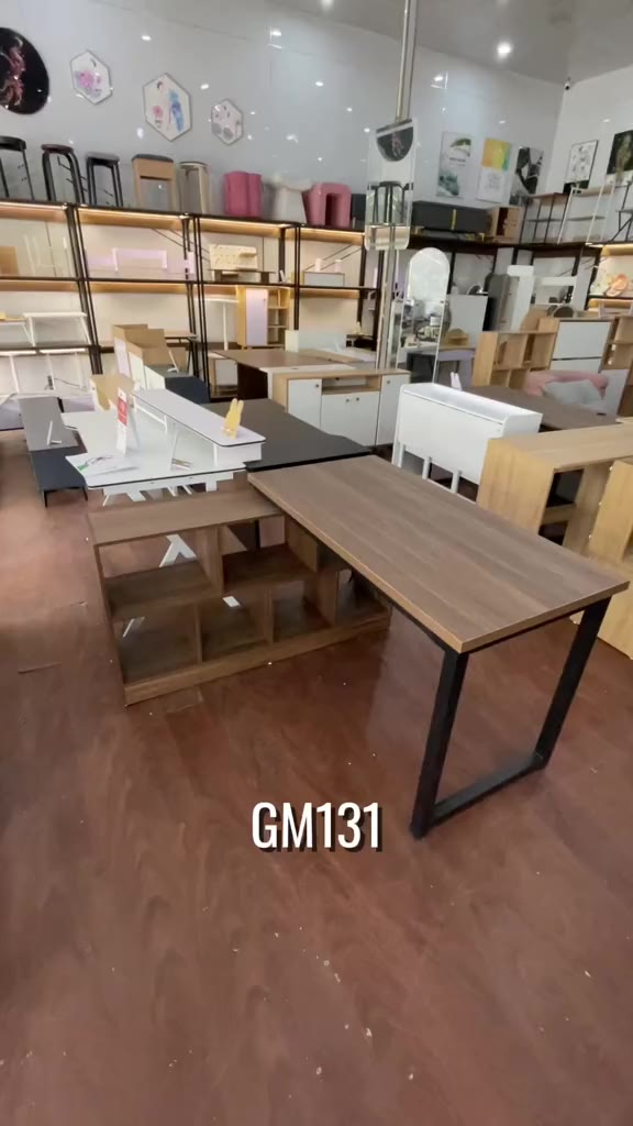Bàn làm việc góc chữ L kết hợp tủ sách thông minh, tiết kiệm diện tích thương hiệu UNLIMI - GM131 | BigBuy360 - bigbuy360.vn