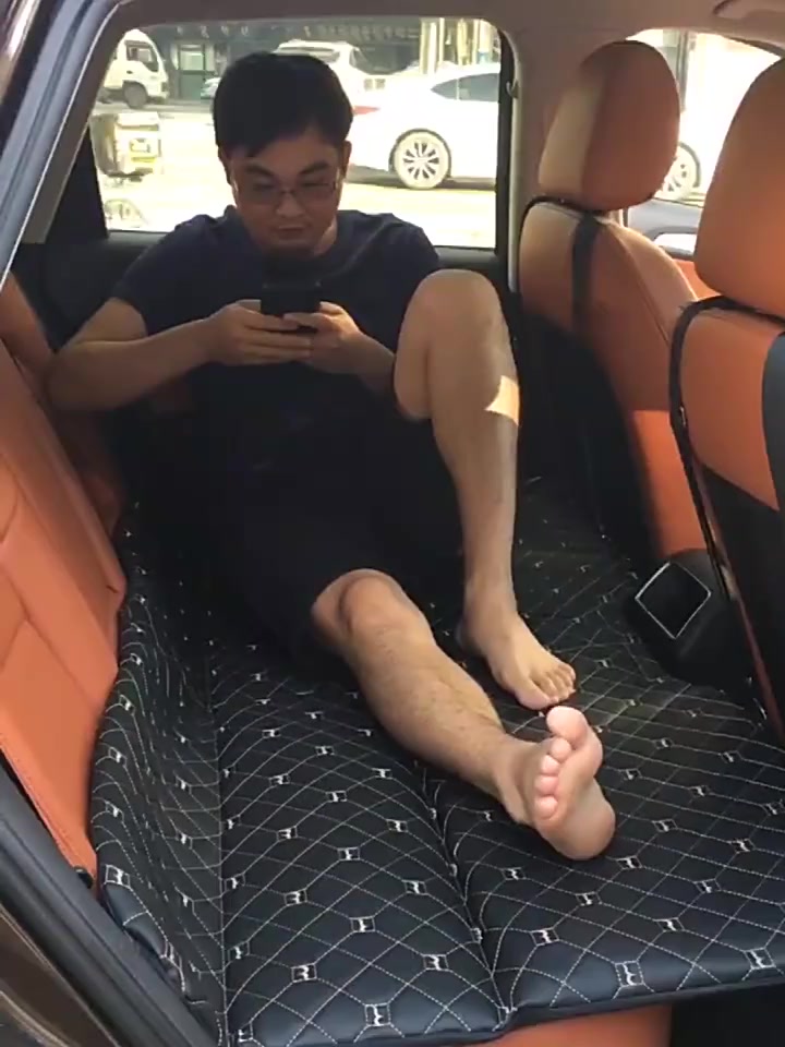 Đệm ô tô ghế sau gấp gọn bằng da cao cấp