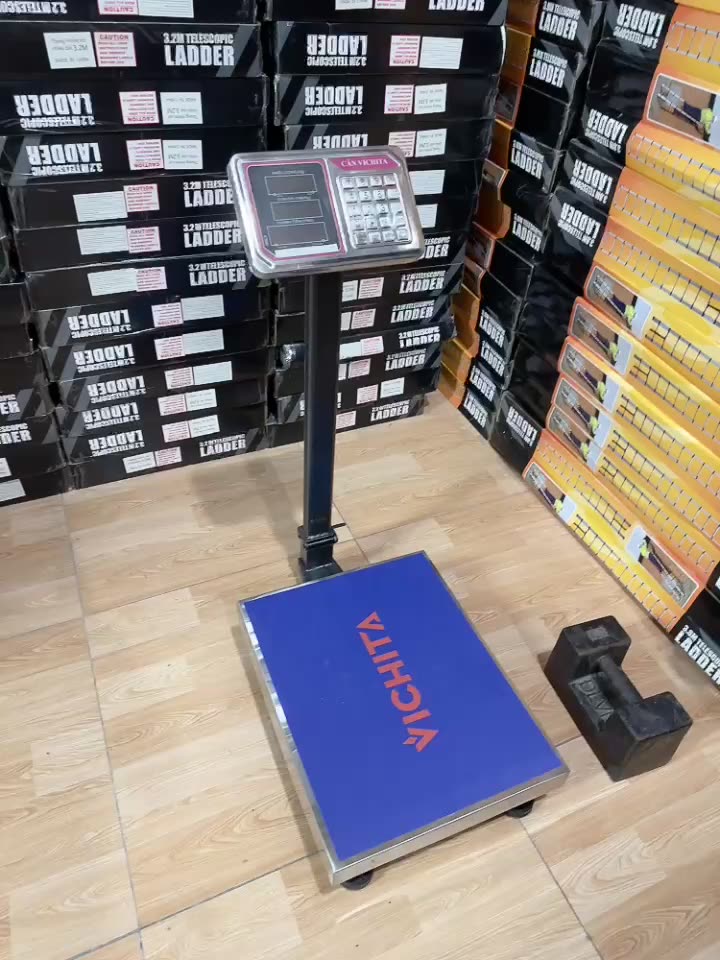 Cân Bàn Điện Tử VICHITA Cột Cao 100kg - 150kg - 200kg – 300kg, Cân Tính Tiền Điện Tử Bán Hàng