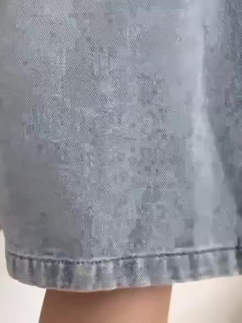 [FORM RỘNG 1 SZ] Quần short jean ống rộng Hem fashion,quần bò lửng nam nữ cạp chun, chất denim mềm mại style Hàn Quốc