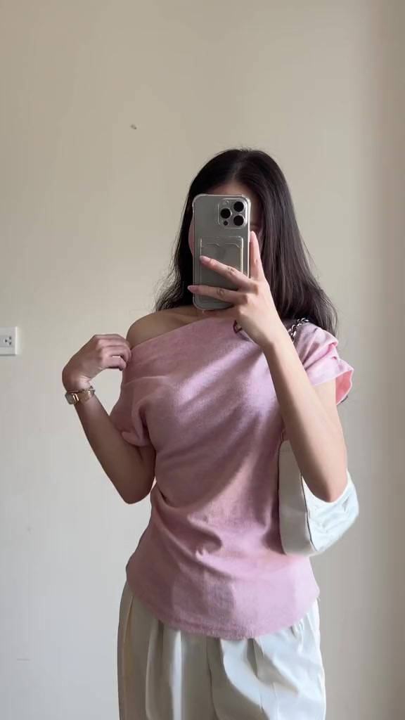 Áo Thun Lệch Vai Xếp Ly, Áo Kiểu  Sườn Nhún Eo Điệu Đà, Áo Phông Form Vừa Chất Vải Co Dãn Mềm Mịn Miho House | BigBuy360 - bigbuy360.vn