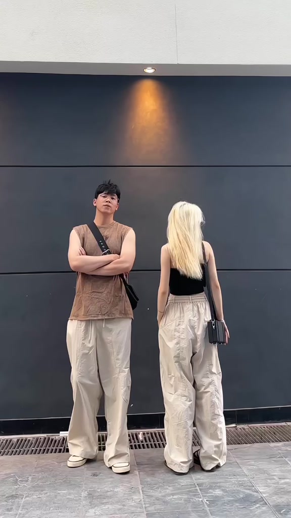 Quần Dài Dù Gió Nhăn Parachute Pants Harem Dáng Thụng Ống Rộng Nam Nữ Unisex | BigBuy360 - bigbuy360.vn