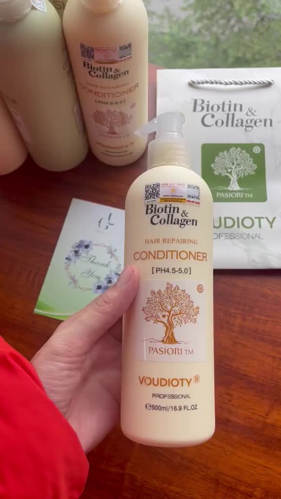 Dầu Gội Xả Biotin & Collagen Pasiori TM Voudioty Phục Hồi, Giảm Rụng tóc | BigBuy360 - bigbuy360.vn