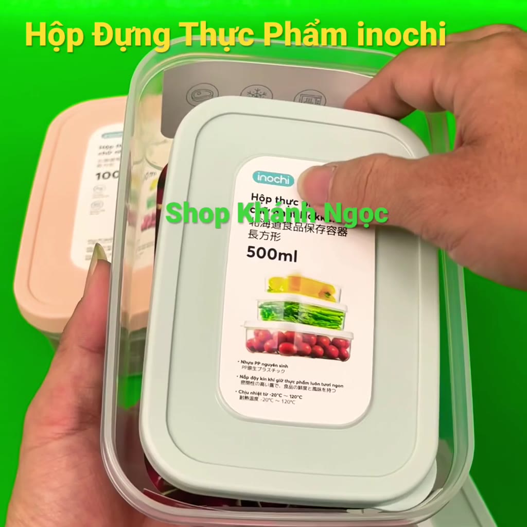 Hộp thực phẩm chữ nhật INOCHI 750ml