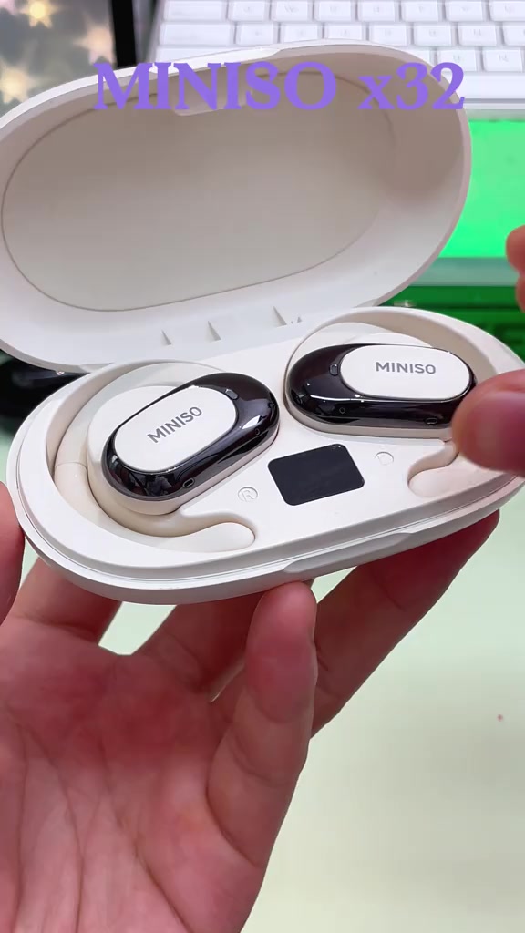 MINISO X32 Tai nghe không dây Bluetooth thể thao có Mic Tai nghe âm thanh nổi HiFi | BigBuy360 - bigbuy360.vn