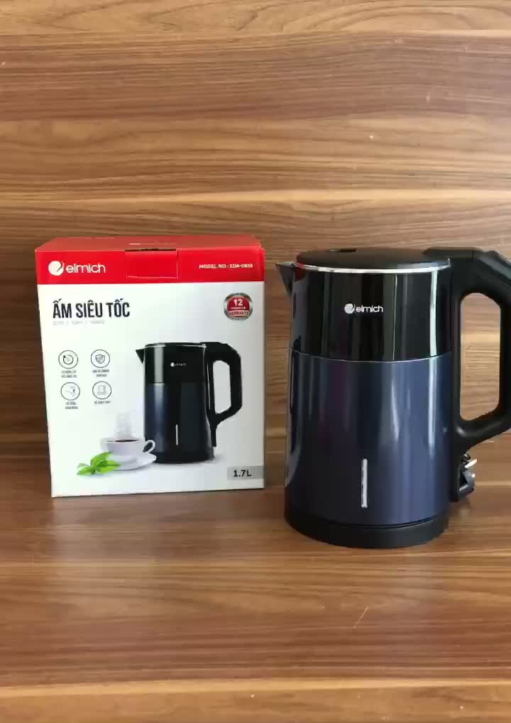 Ấm Siêu Tốc Elmich EDA-0858 | Dung Tích 1.7L, Công Suất 1500W, Ấm Đun Siêu Tốc Elmich Chính Hãng  | BigBuy360 - bigbuy360.vn