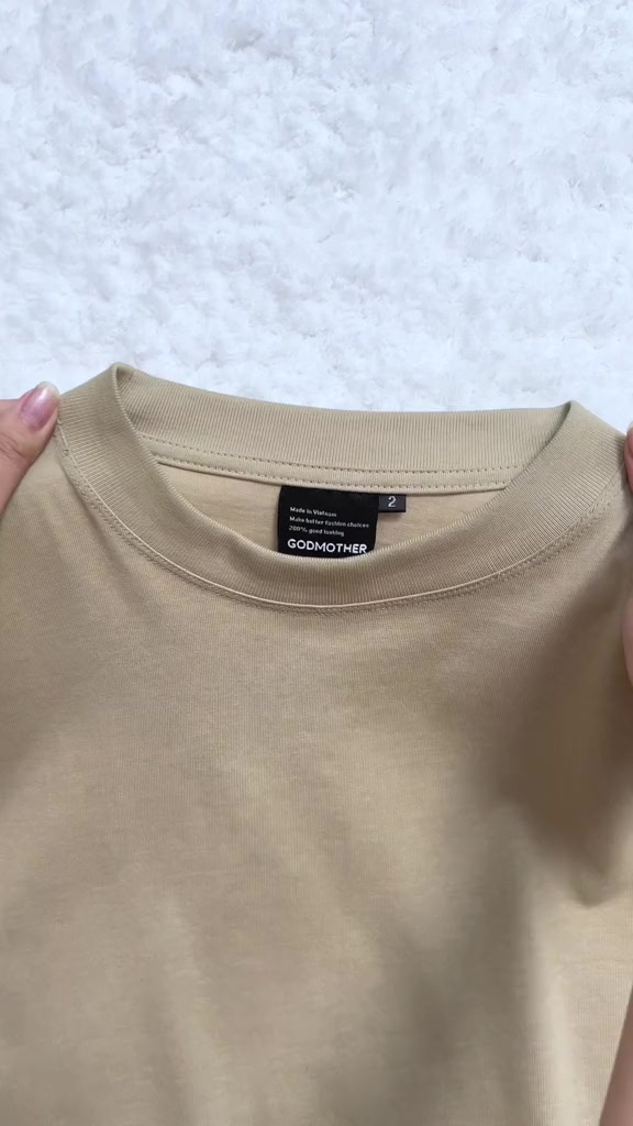 Áo Thun Trơn FORM BOXY GODMOTHER T-Shirt Cotton 250gsm Thoáng Mát Phong Cách Trẻ Trung Năng Động | BigBuy360 - bigbuy360.vn